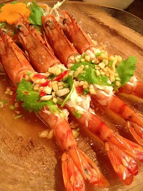 エビのナンプラー漬け กุ้งแช่น้ำปลา😄👍|Ning PinkRabbitzzさん