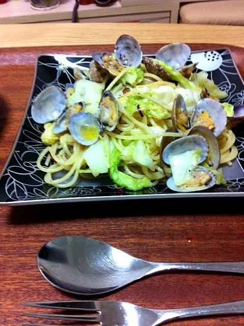 Snapdishの料理写真:あさりのパスタ|おみょさん