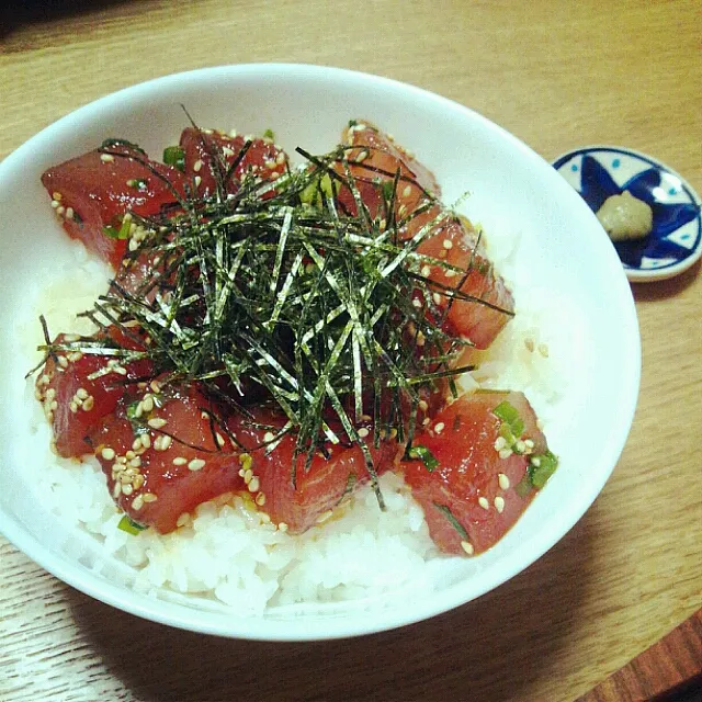 びんちょうまぐろの漬け丼|りかさん