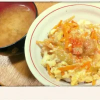 野菜たっーぷり親子丼|ぽんぬさん