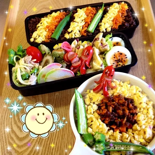 いつかのダンナさま弁当☆と娘のお昼ご飯(^O^)|さゆさん