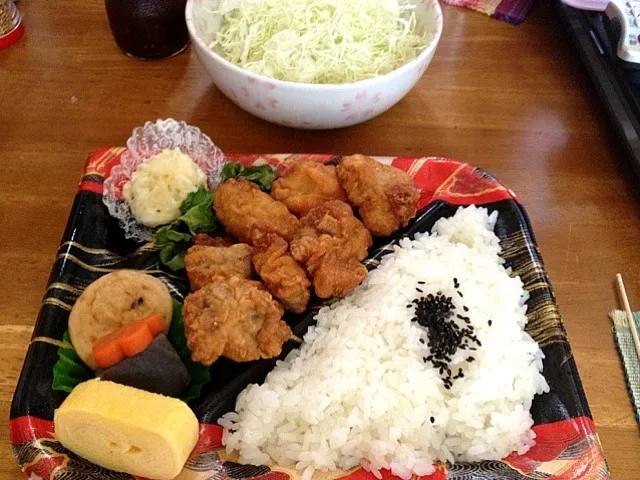 若鶏の唐揚げ弁当|すかラインさん