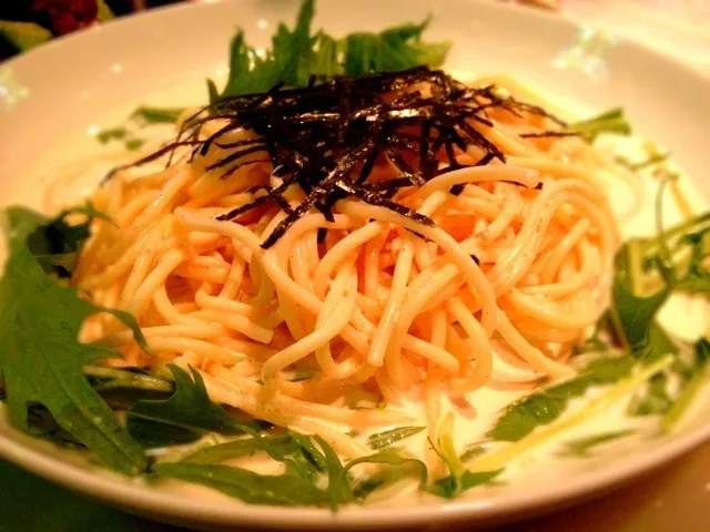 明太クリーム冷製パスタ|tku🍅🍝🍜🍝🍜🍝🍅さん