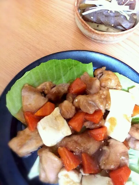 鶏肉と豆腐あんかけ|鹿川忍さん