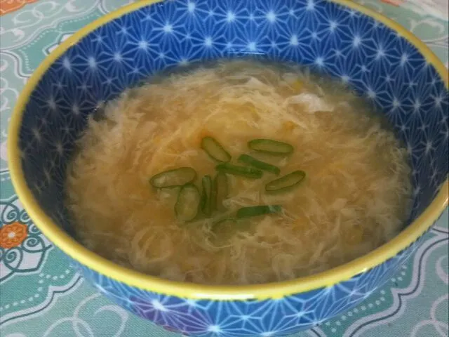 Corn and egg drop soup|Fluffycakes Dumplingfistsさん