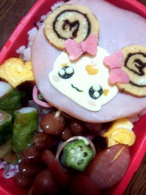 Snapdishの料理写真:遠足キャラ弁<キャンディ>|上田真衣さん