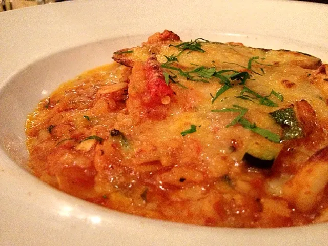 Risotto al Frutti di mare (mixed seafood and zucchini in tomato sauce)|Monstaaaa さん