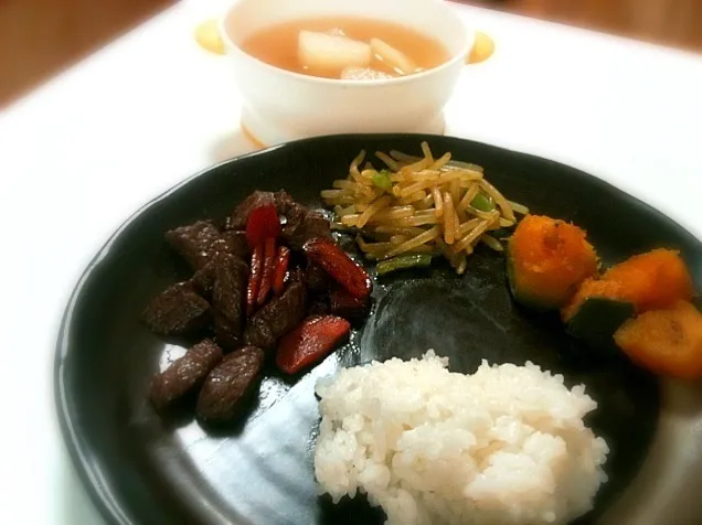 Kid's dinner - Okinawa Wagu beef steak|keikeilimさん