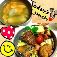 Snapdishの料理写真:今日の旦那ちゃんのお弁当|なみさん