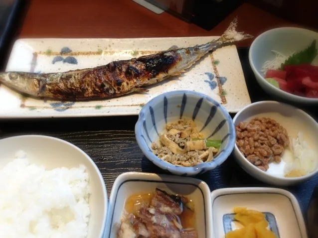 Snapdishの料理写真:さんま定食|skumeさん