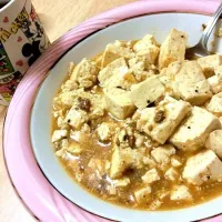 Snapdishの料理写真:彼が作った麻婆豆腐♡|お料理勉強なうー！さん