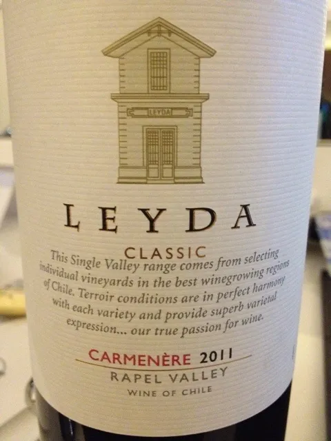 Snapdishの料理写真:Leyda carmenere classic カルメネールが珍しいのでオーダー！|yossiniさん