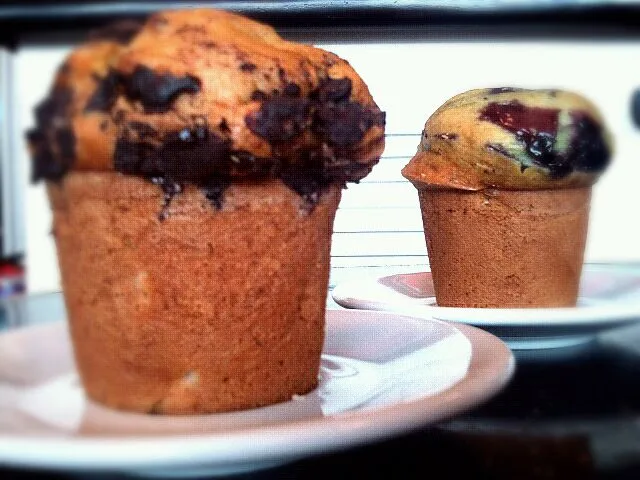 blueberry and chunky choco banana muffins|Angelo Alfanta Genellaさん