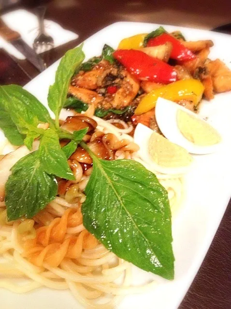 Thai styled Spicy salmon Spaghetti|PhUnGさん