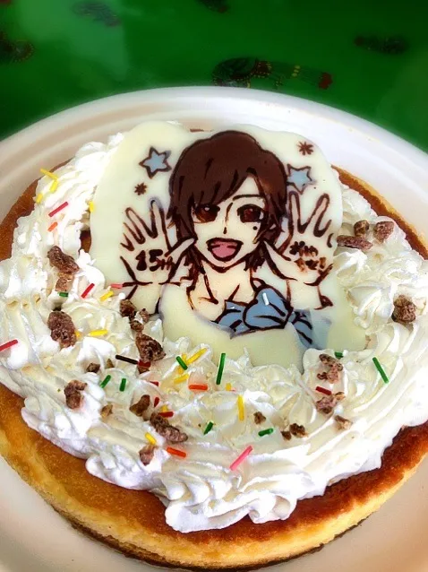 友達が大好きなヘイジャンゆぅとくんのキャラチーズケーキ( ´ ▽ ` )ﾉ|玖牙( º﹃º *)さん