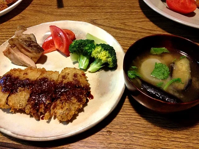 豚カツ定食|うおさん