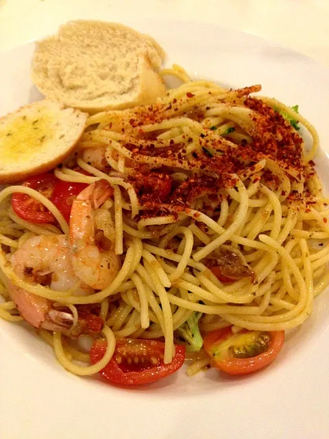 Shrimp Olio Pasta|(=^x^=)さん