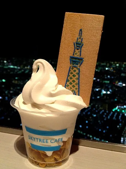 Snapdishの料理写真:ソフトクリーム in Sky Tree|mayukoさん