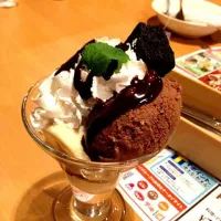 Snapdishの料理写真:濃厚ビターチョコ＆バナナサンデー|ぜろさん