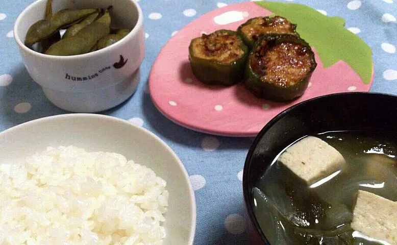 豆腐の肉詰めピーマン風|あんこさん