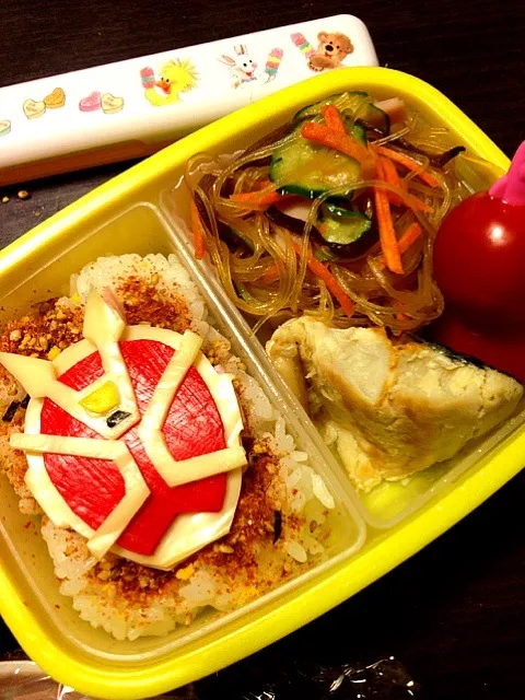 Snapdishの料理写真:仮面ライダーウィザード弁当|IGGYさん