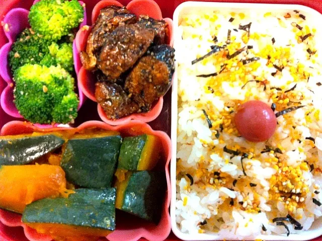 さんま黒胡椒とかぼちゃ弁当|もえさん