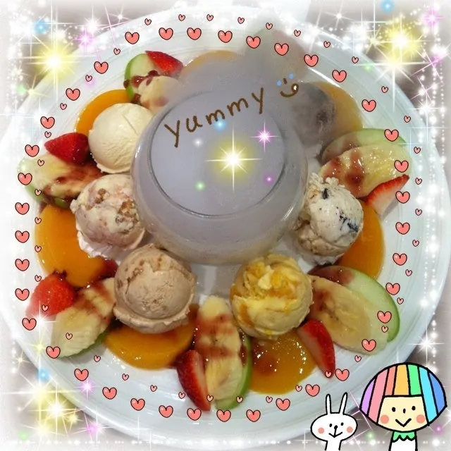 Ice-cream with fruits|laumeikuanさん