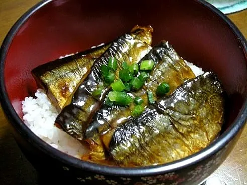 2010. 秋刀魚の蒲焼き丼|はるさん