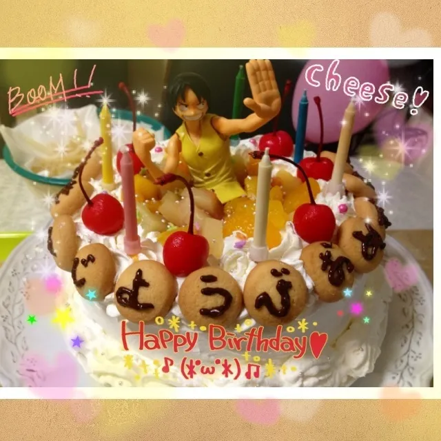 Snapdishの料理写真:One piece birthday cake|aikajeanさん