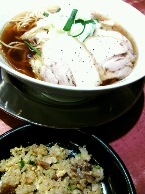 Snapdishの料理写真:ラーメン＆炒飯d(⌒ー⌒)!|＊miki＊さん