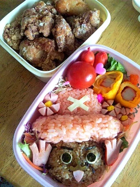 Snapdishの料理写真:始めてキャラ弁作った時の＊チョッパー弁当|まゆめろさん