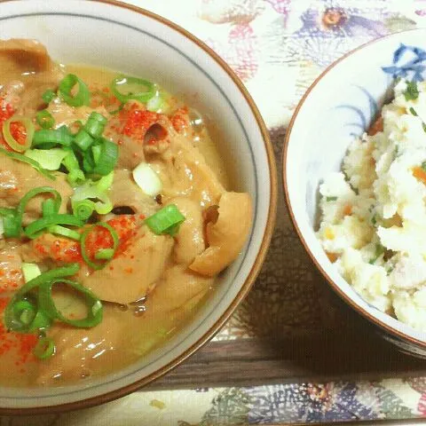 ホルモン煮込み&卯の花|なつさん