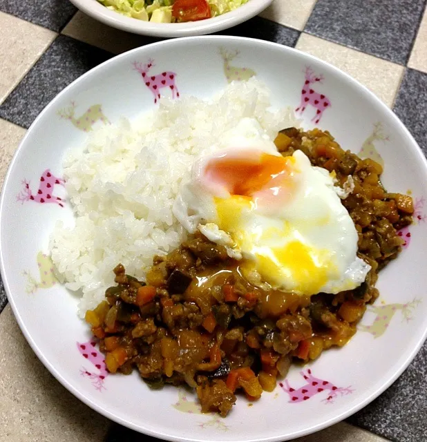 夏野菜たっぷりドライカレー|休日限定ままさん