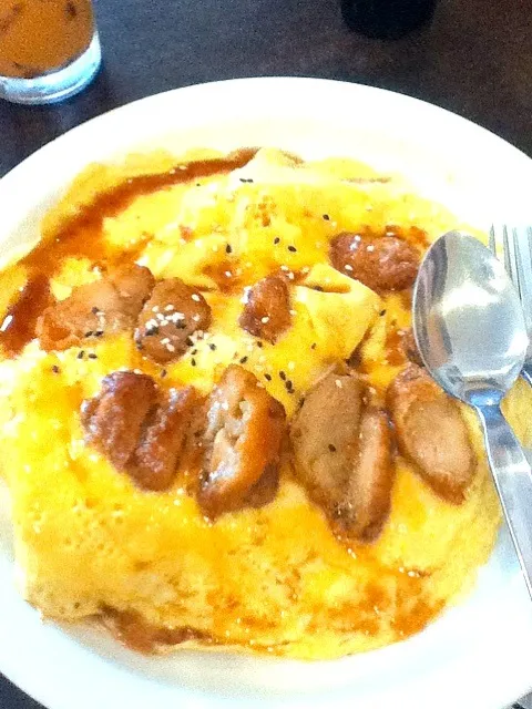 omlet with teriyaki chicken|plaifonさん