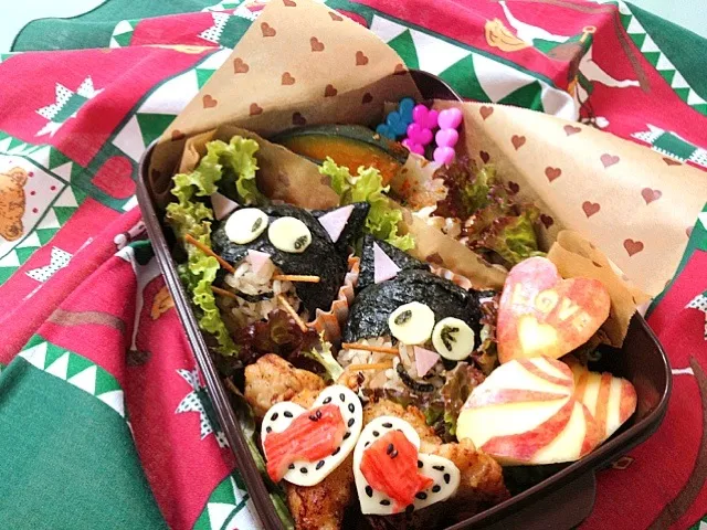 らぶらぶ猫ちゃん弁当( ´ ▽ ` )ﾉ|Sasaさん