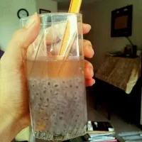 Snapdishの料理写真:A Taiwan beverage called 三粉圆. My first time trying. Tastes refreshing!|Ellison C.さん