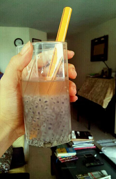 A Taiwan beverage called 三粉圆. My first time trying. Tastes refreshing!|Ellison C.さん