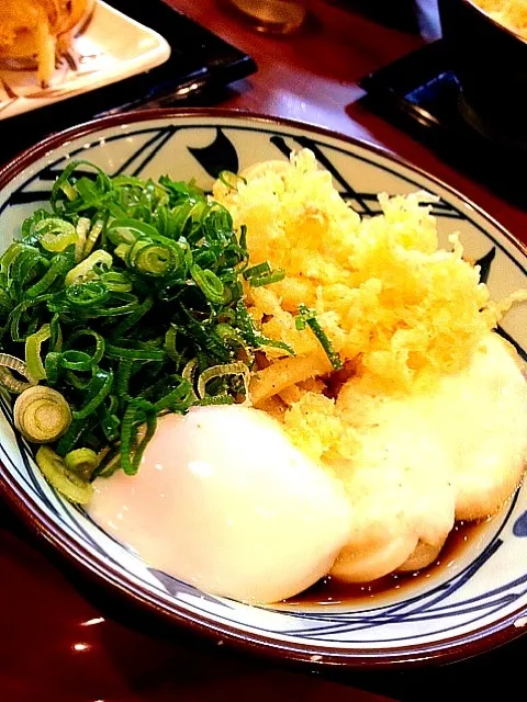 Snapdishの料理写真:温玉とろろうどん|みぽんこつさん