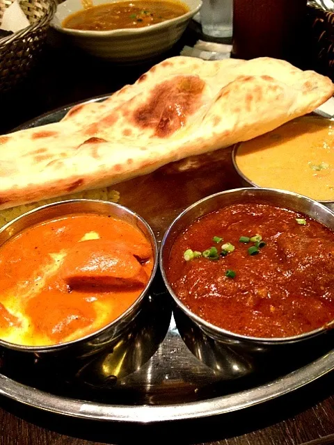 Snapdishの料理写真:インドカレー３種類|よしみさん