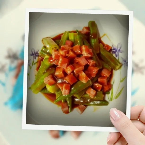 Okra tomato sauce with ham|laumeikuanさん