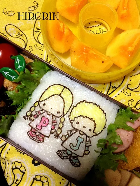 Snapdishの料理写真:パティ＆ジミー弁当|ひろりんさん