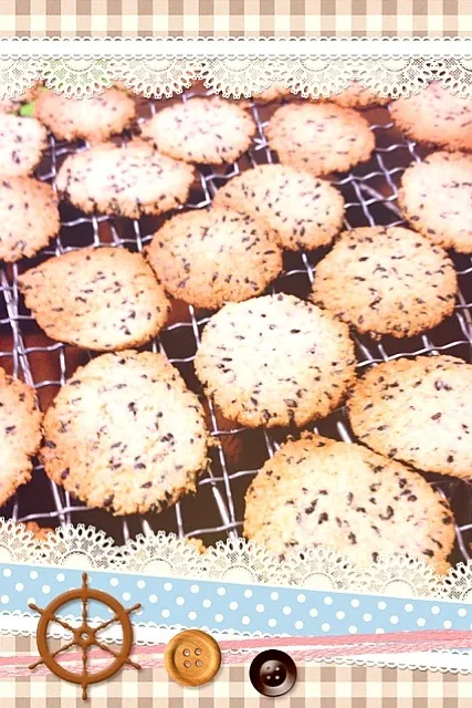 おからと黒ごまの薄焼きクッキー|ゆりさん