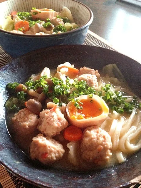 鶏だんごと野菜の味噌煮込みうどん|maruruさん