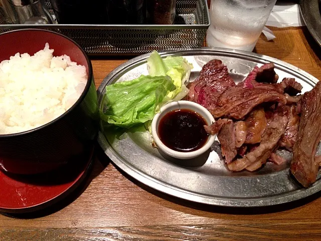 Snapdishの料理写真:ステーキ定食|るきあさん