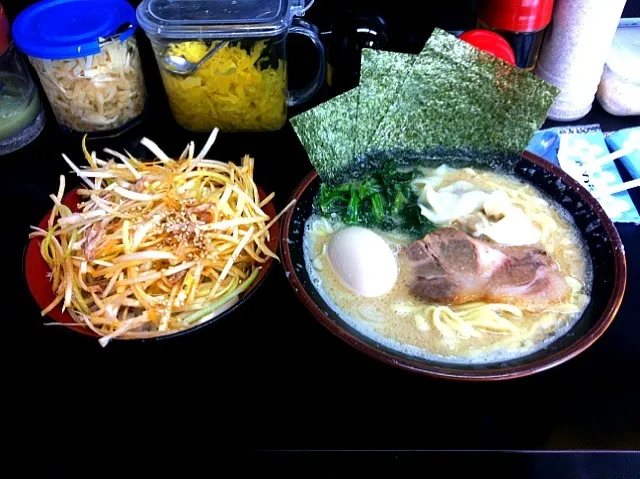 ネギ丼とラーメン|ねこさん