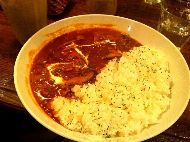 トマトチキンカレー|やつはしさん