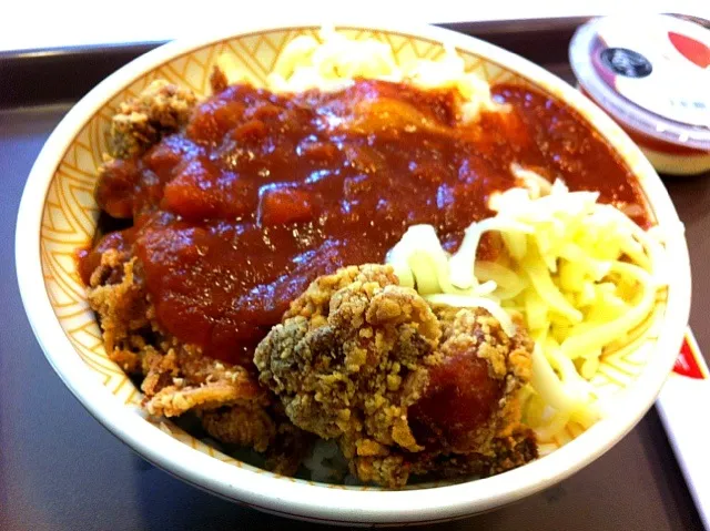 Karaage don with cheese|Sandru Hillさん