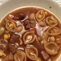 Beef and vegetable soup|jennifer evansさん