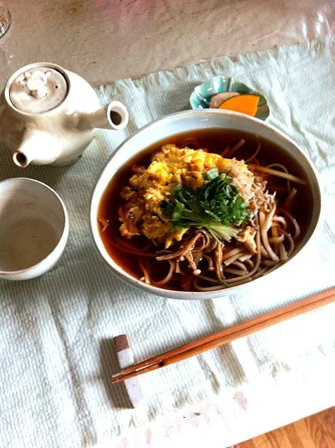 Snapdishの料理写真:梅入りかき卵ののったサッパリうどん|つるたさん