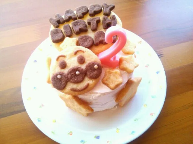 Snapdishの料理写真:誕生日ケーキ♪アンパンマン|nanakoさん